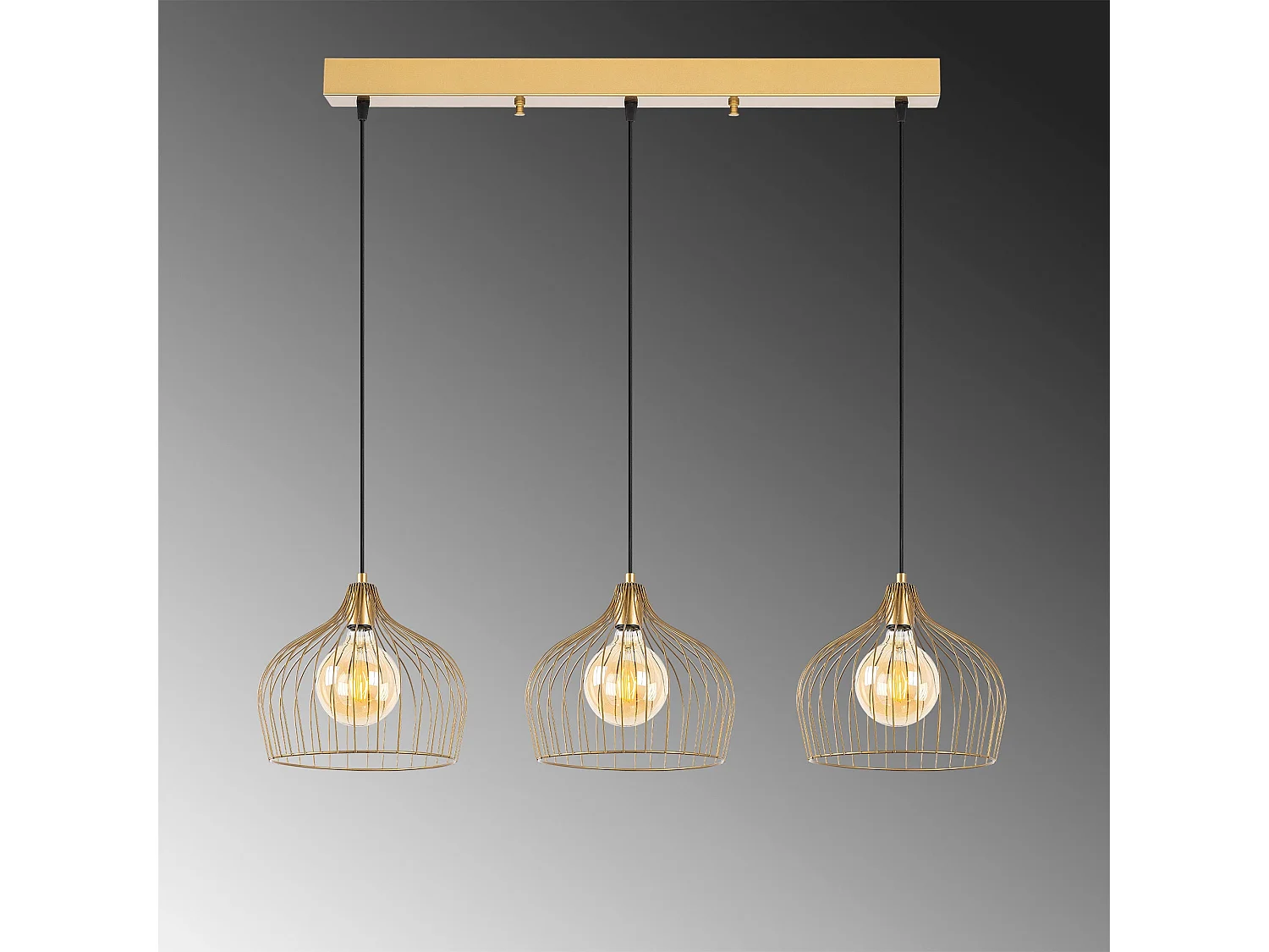 Candeeiro Dourado Bek 11376 - Elegância e Sofisticação para Sua Casa