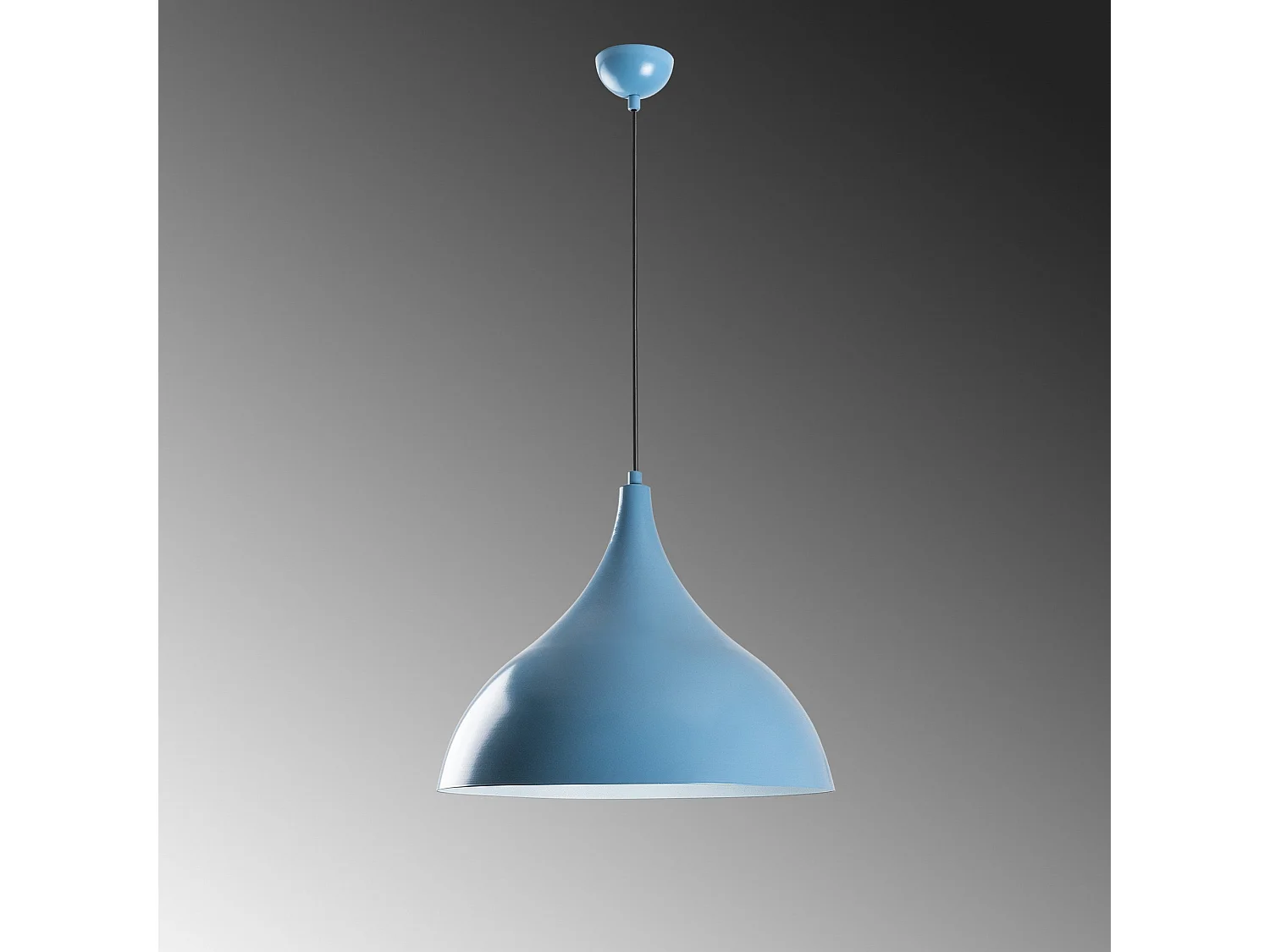 Candeeiro Elegante em Azul Claro - Bitlisim com Design Moderno e Altura Ajustável