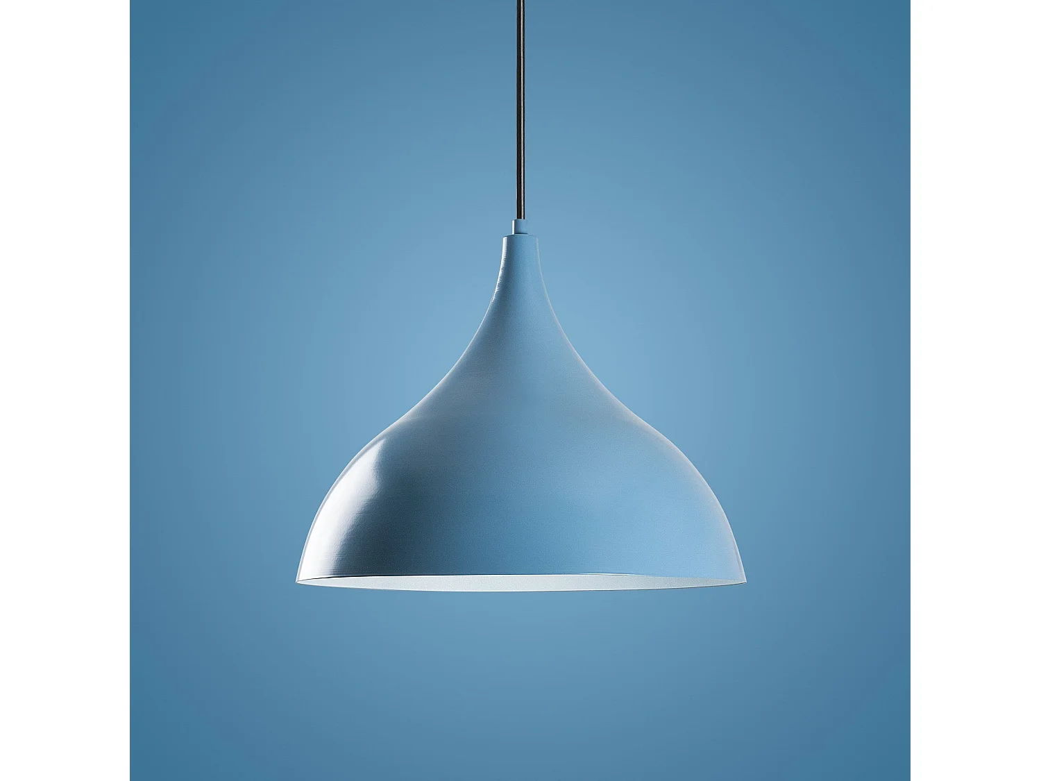 Candeeiro Elegante em Azul Claro - Bitlisim com Design Moderno e Altura Ajustável