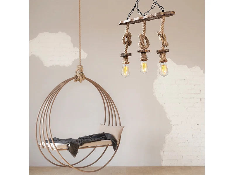 Candeeiro de Madeira Erebos 111-AV - Elegância e Conforto para Sua Casa