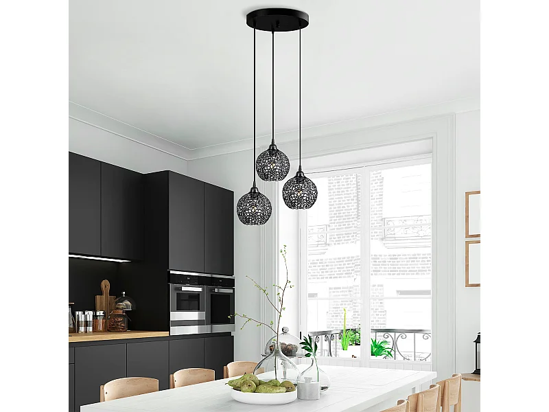 Candeeiro de Metal Preto Elegante - Design Moderno e Ajustável