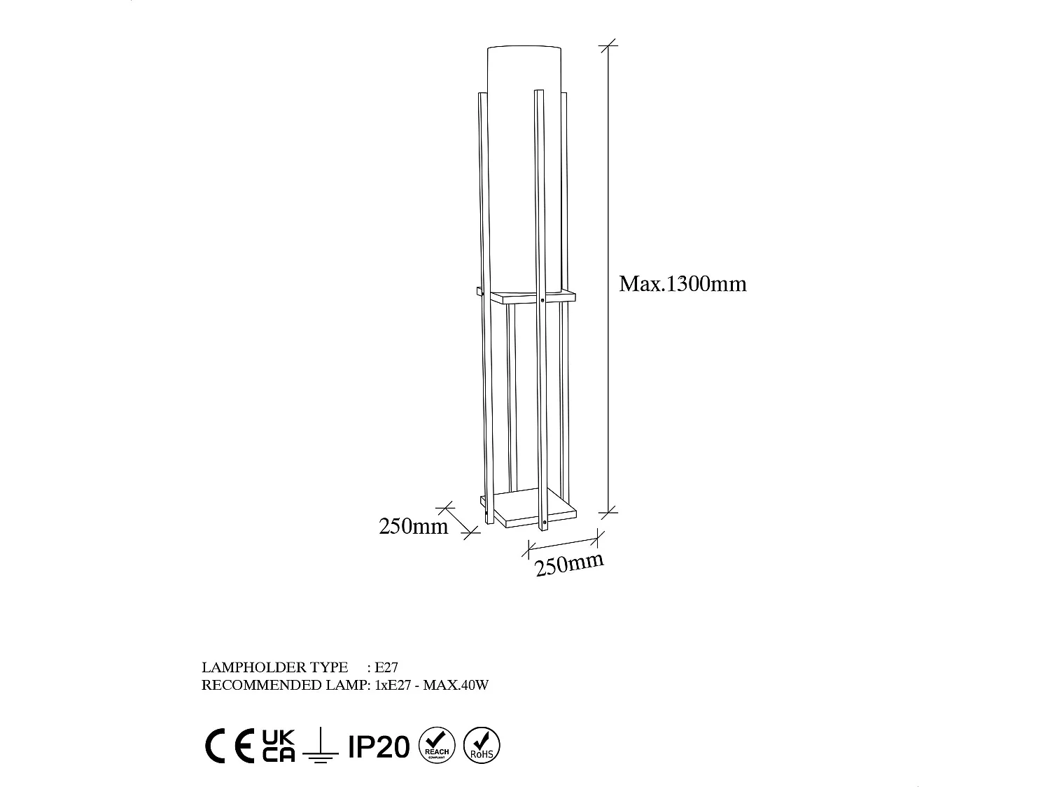Candeeiro de Pé Moderno Preto - Elegância e Sofisticação para Sua Casa