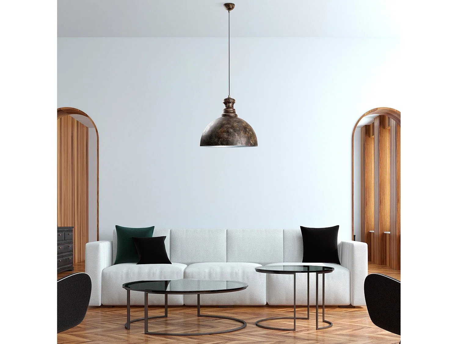 Candeeiro Retro KURE-30-228 para Sala de Estar - Elegância Vintage e Ajustável