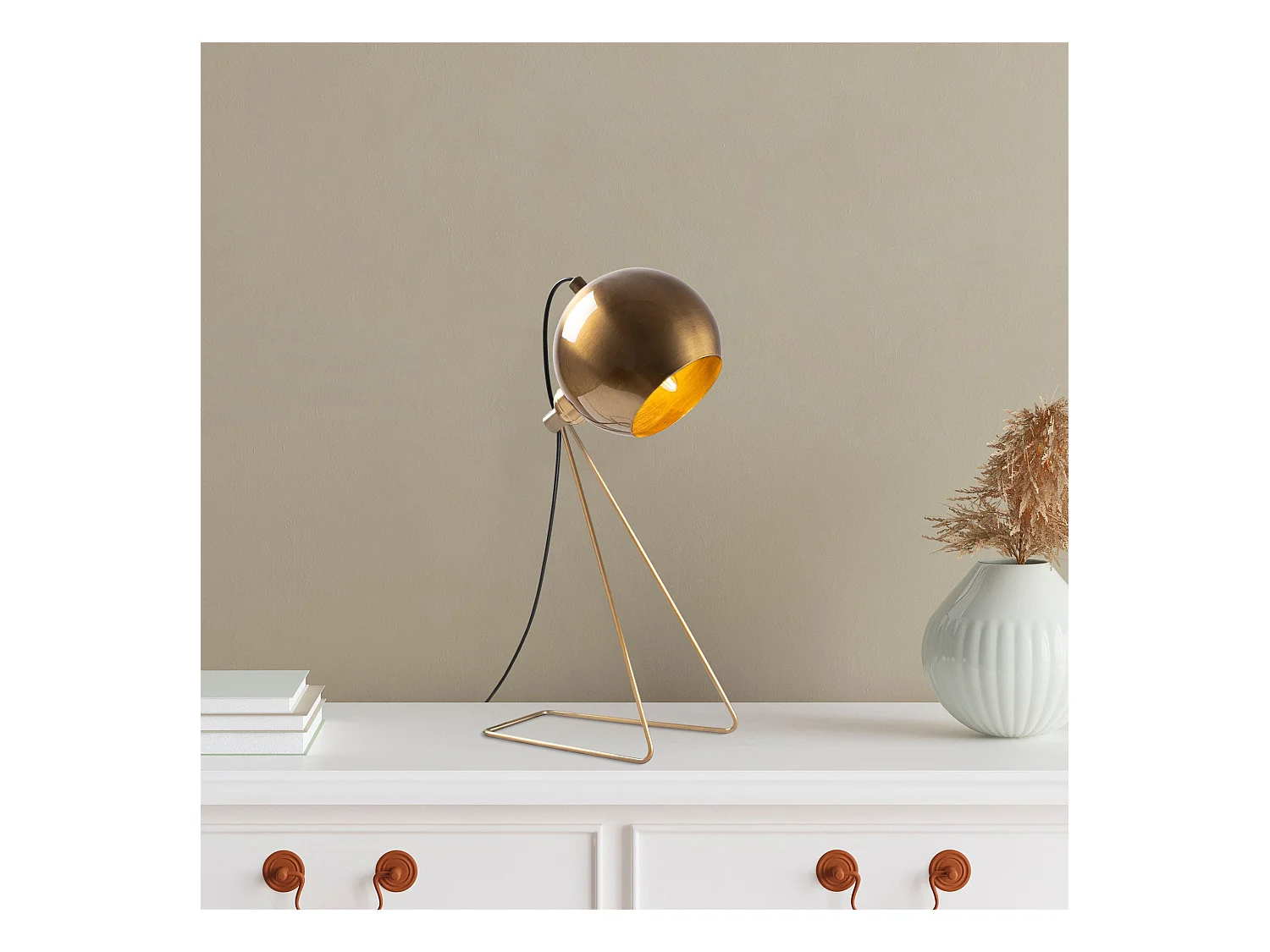 Candeeiro de Mesa Elegante - Mistura de Estilo Vintage e Moderno