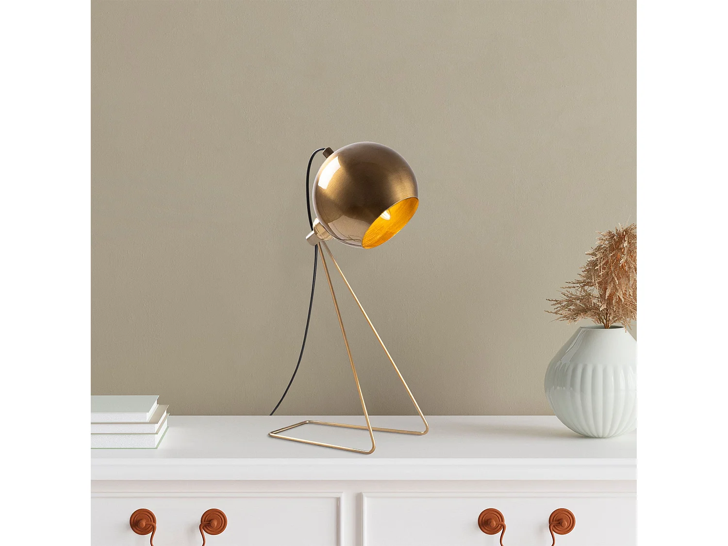 Candeeiro de Mesa Elegante - Mistura de Estilo Vintage e Moderno