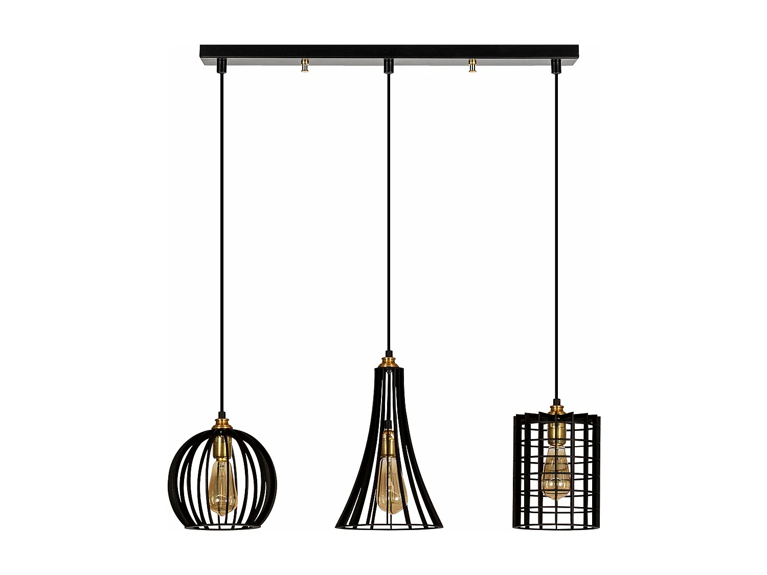 Candeeiro Preto Elegante MR-934 para Sala de Estar