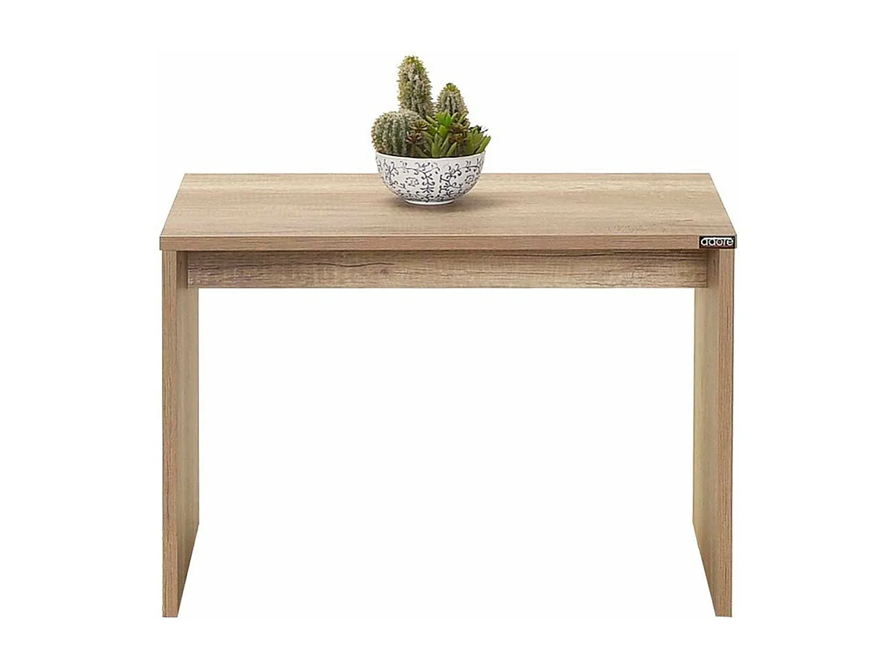 Mesa de Centro Elegante em Nogueira Clara - Design Moderno e Funcionalidade Excepcional