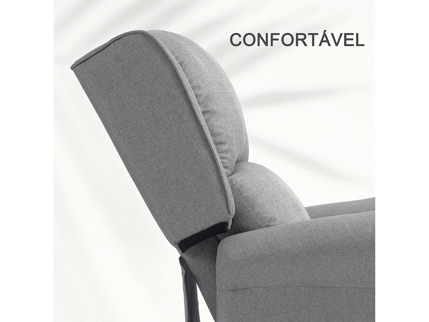 Poltrona Reclinável HOMCOM com Apoio para os Pés - Conforto e Estilo para Sua Sala de Estar