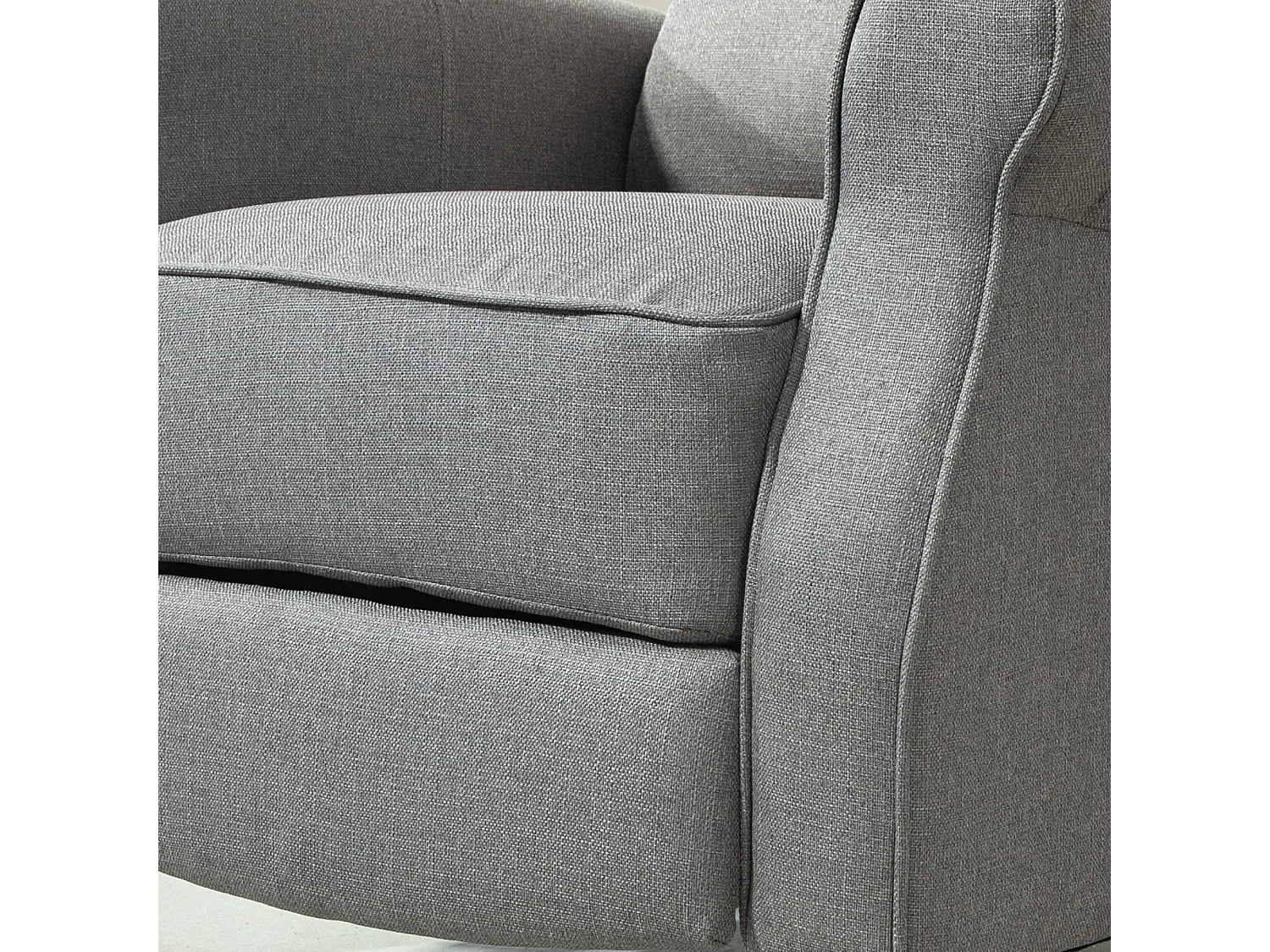 Sillón relax Petite Homcom reclinable gris 102x77x88 cm