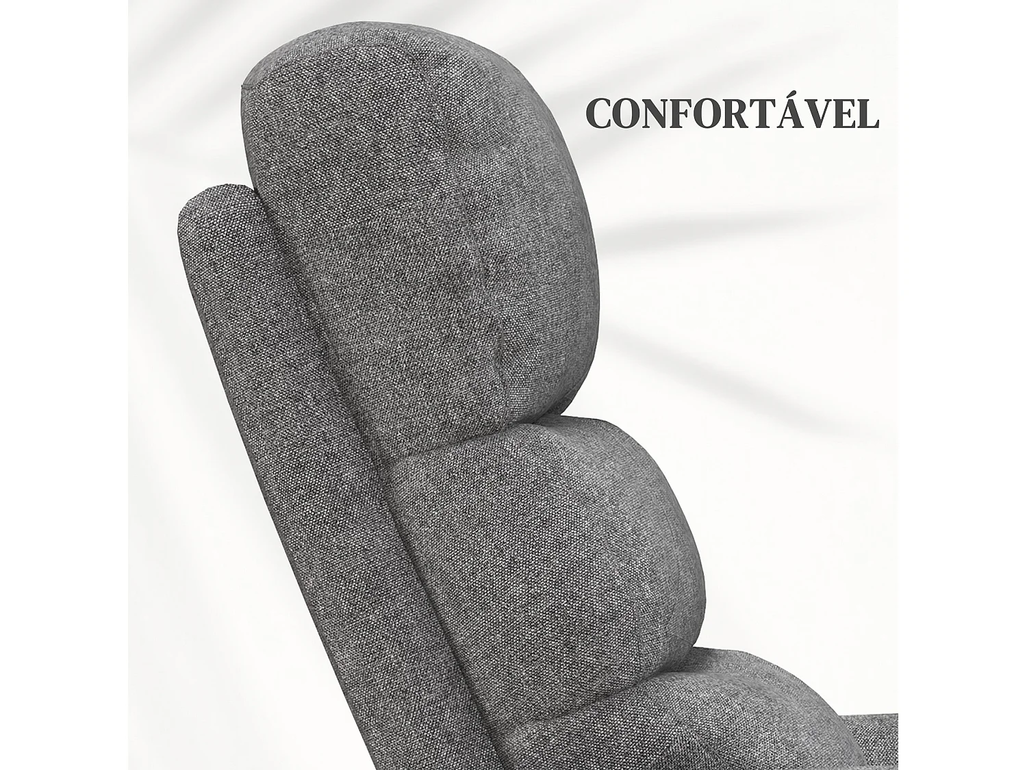 Sillón relax Marcelo Homcom reclinable sistema de elevación y mando a distancia gris 96x66x90 cm
