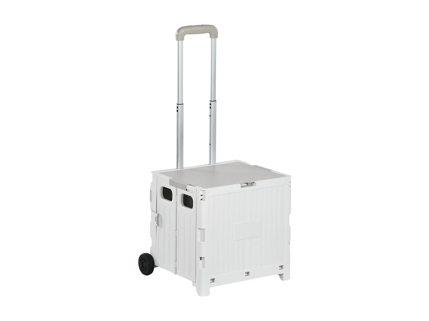 Carrito auxiliar Urkiola Homcom 32L con ruedas blanco 85x41,5x32,5 cm