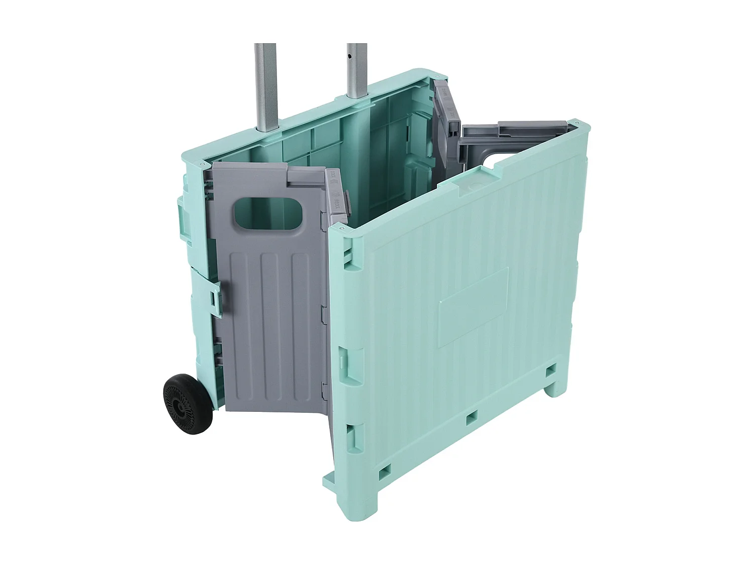 Carrito auxiliar Urkiola Homcom 32L con ruedas verde 85x41,5x32,5 cm