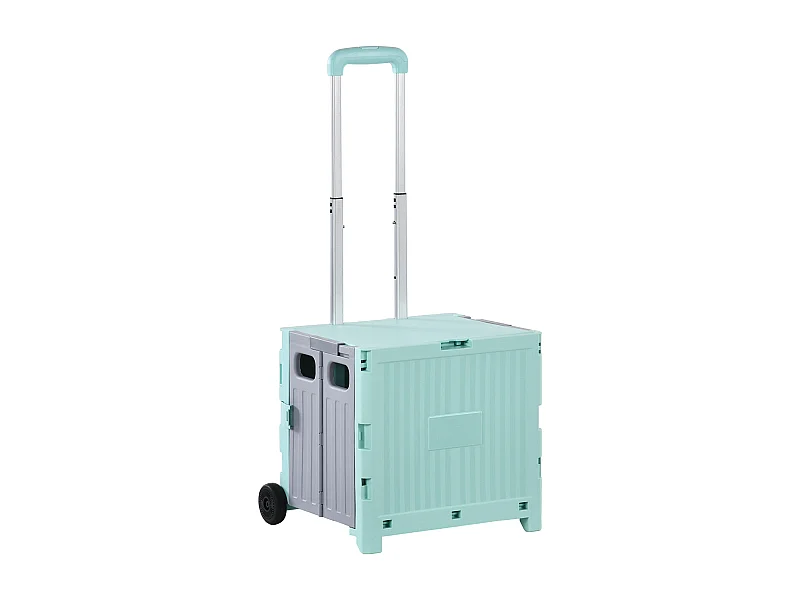 Carrito auxiliar Urkiola Homcom 32L con ruedas verde 85x41,5x32,5 cm