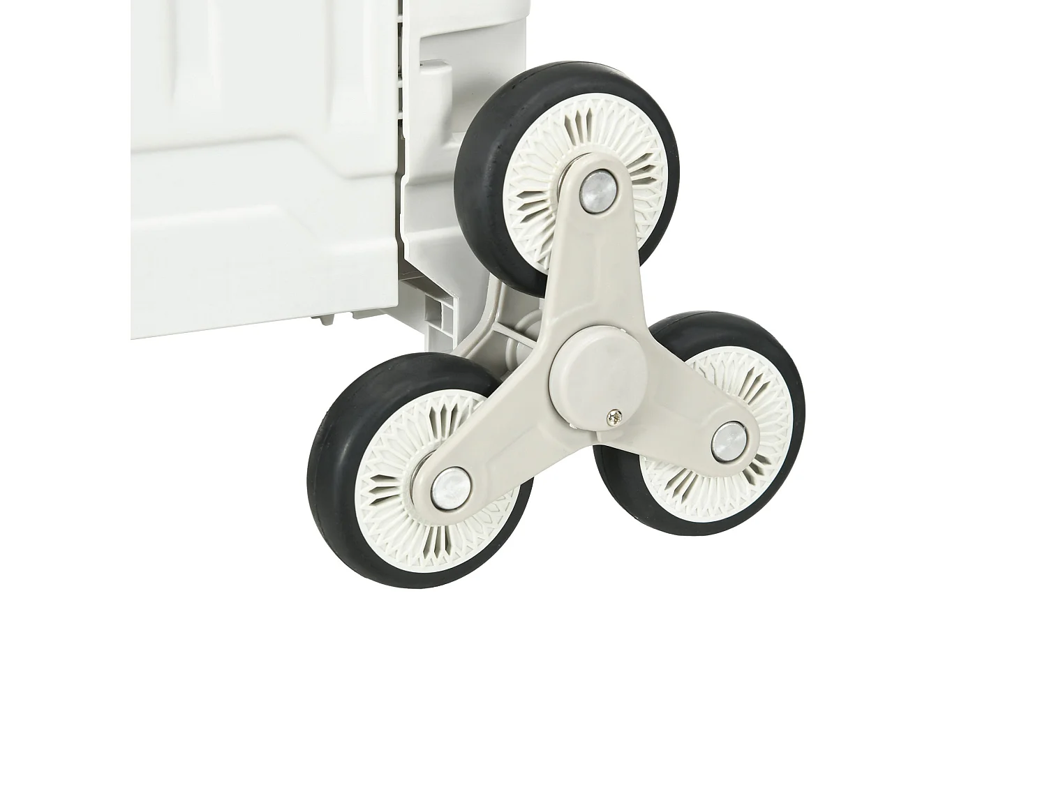 Carrinho de Armazenamento Dobrável com Rodas para Escadas - Praticidade e Estilo em Sua Casa