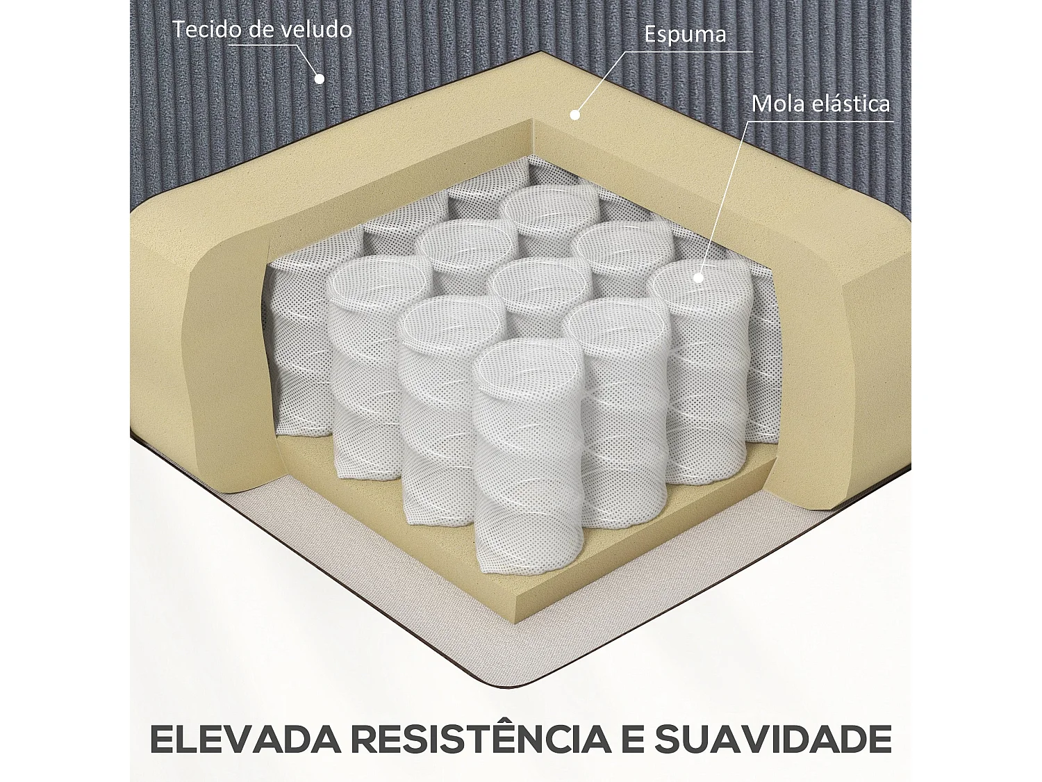 Poltrona Elevatória Reclinável com Controle Remoto e Apoio para os Pés - Modelo Belluno Cinza Escuro 96x96x108 cm