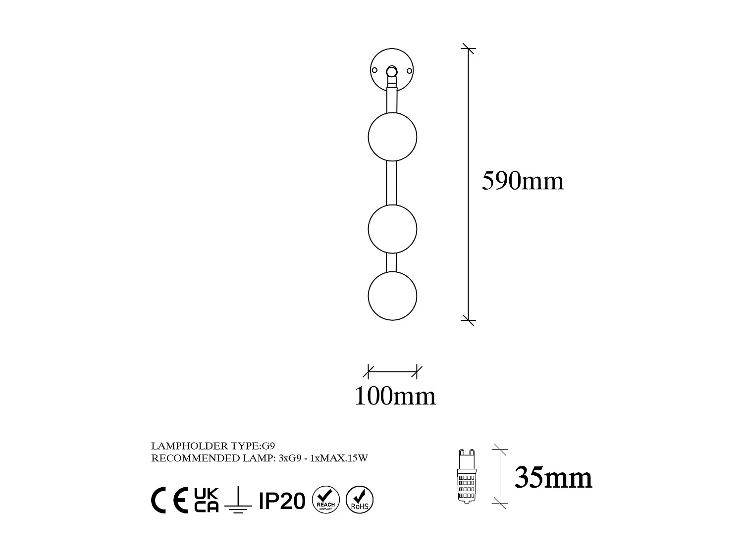 Candeeiro de Parede Elegante em Preto e Branco - Transforme Seu Espaço