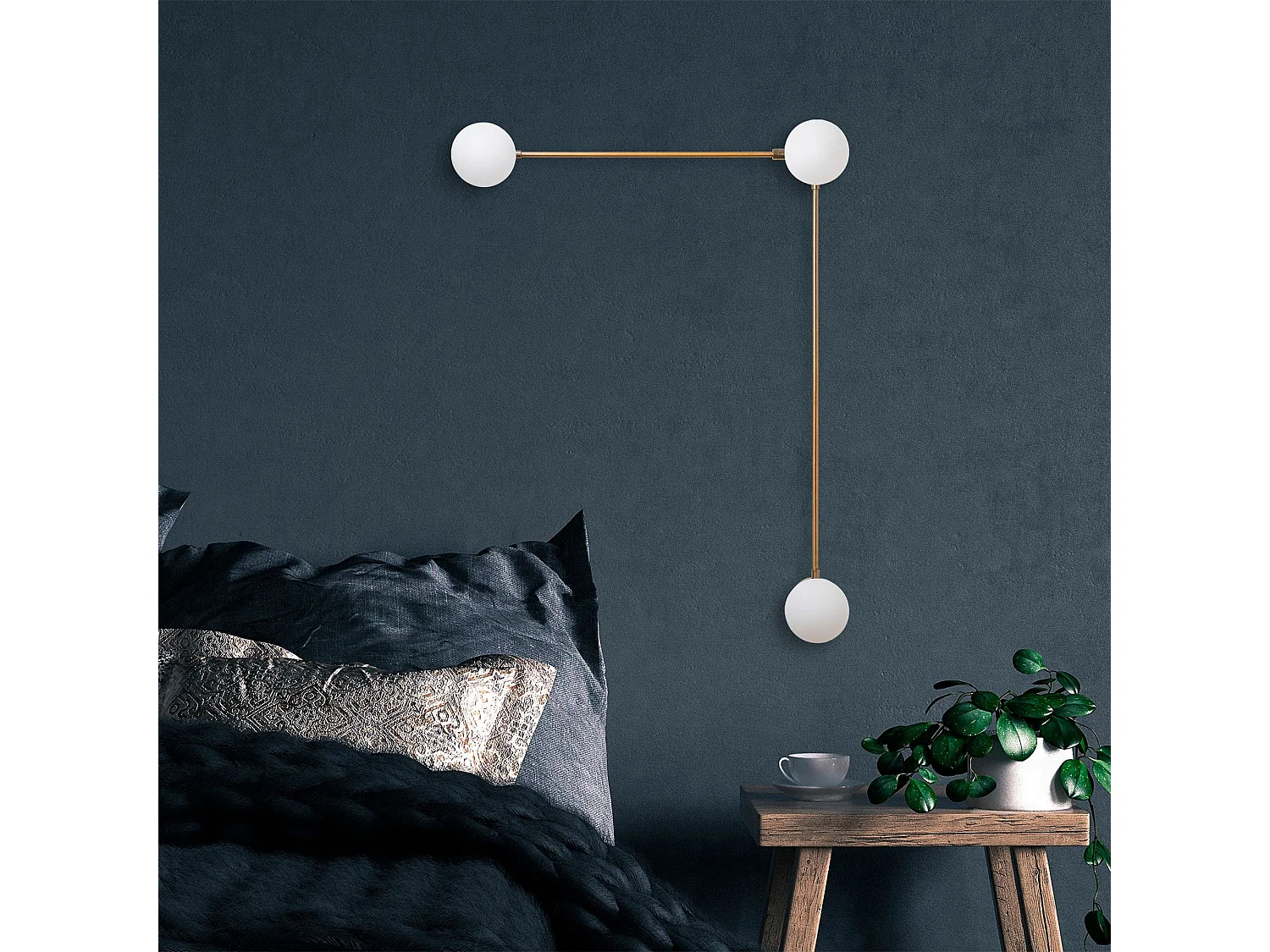 Candeeiro de Parede Vintage em Cobre - Elegância e Sofisticação para o Seu Espaço