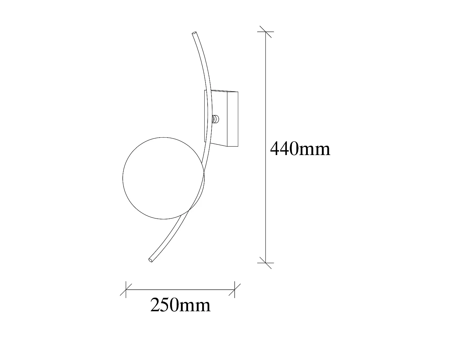 Candeeiro de Parede Hilal 3821: Elegância e Modernidade para o Seu Espaço