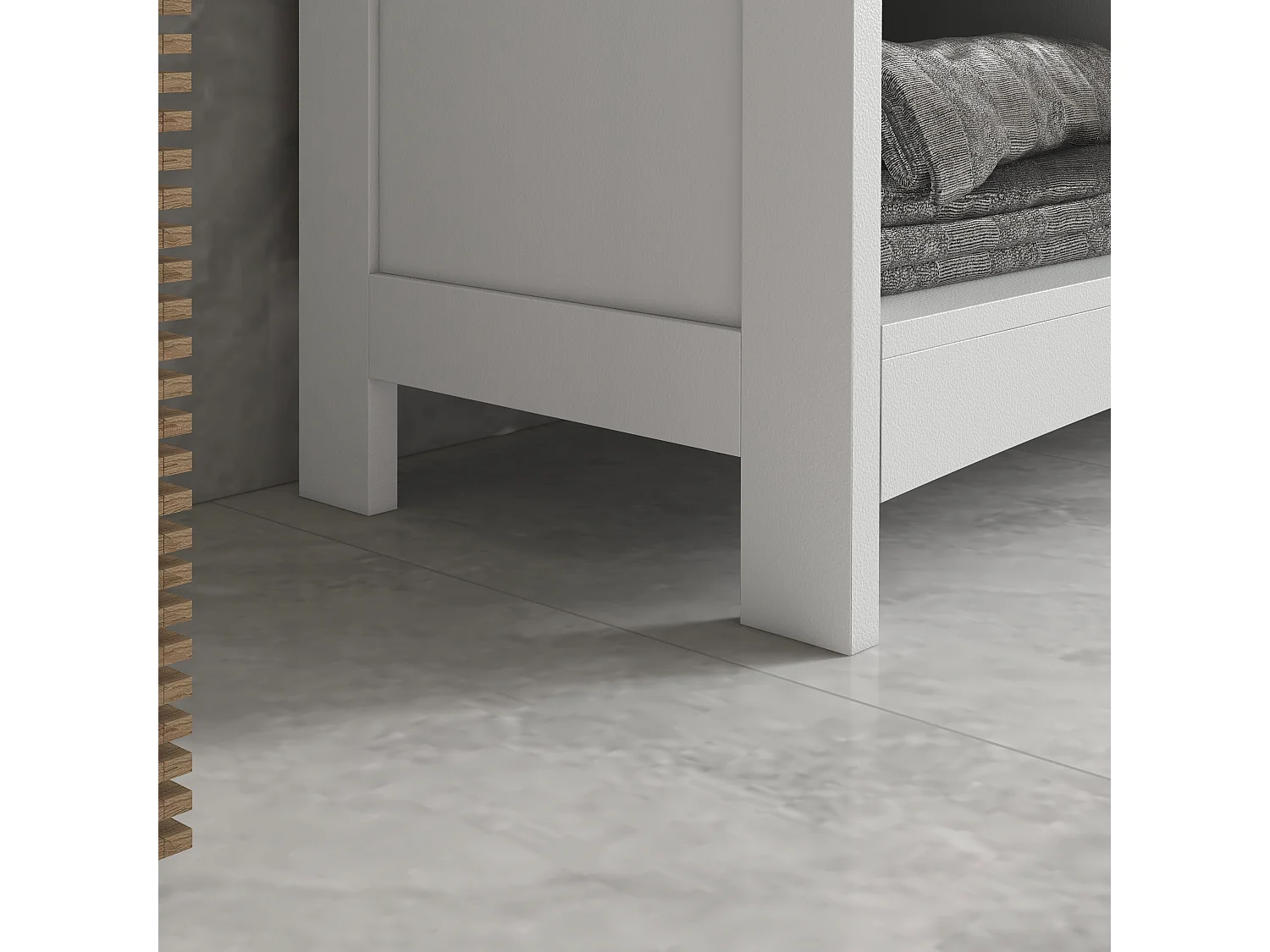 Armario de baño blanco 90x30x60 cm kleankin