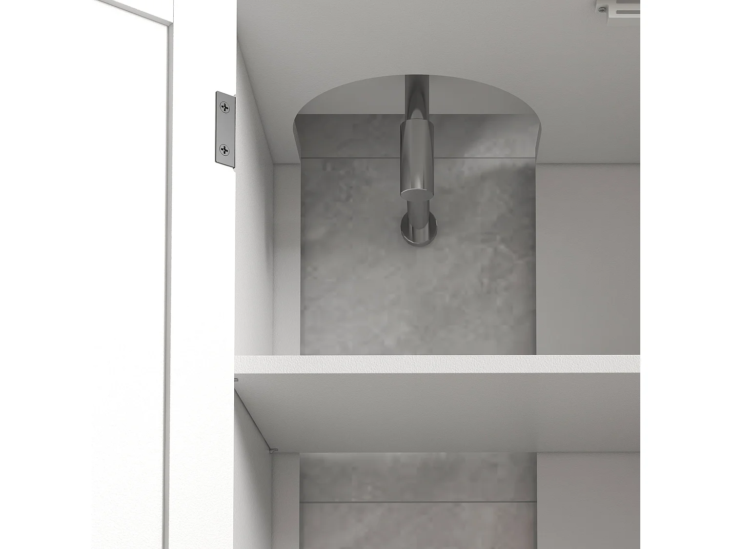 Armario de baño blanco 90x30x60 cm kleankin