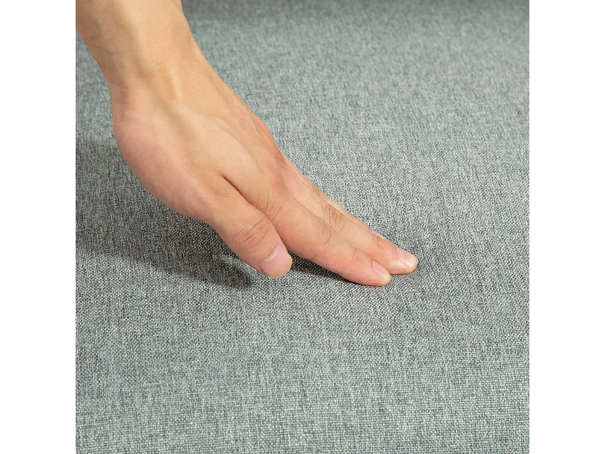 Poltrona Baloiço Moderna Claire em Cinzento Claro e Madeira - Conforto e Estilo para Sua Casa