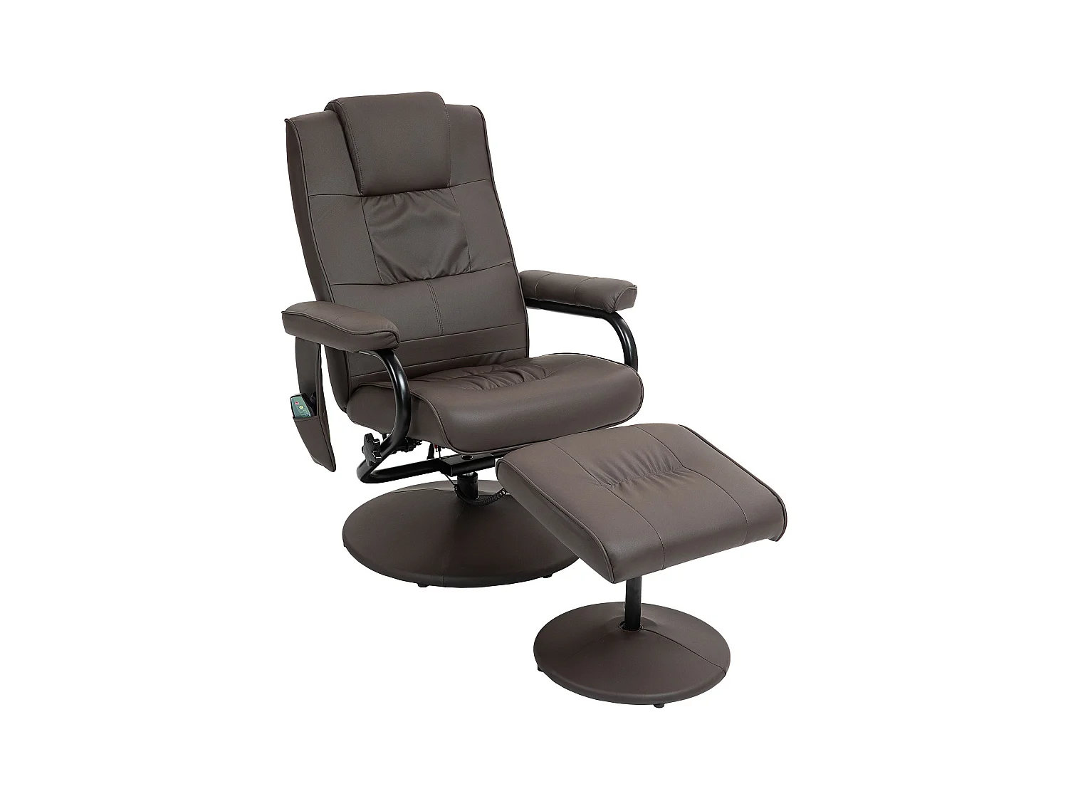 Sillón de masaje Spark Homcom 5 modos + reposapiés marrón 95x84x77cm