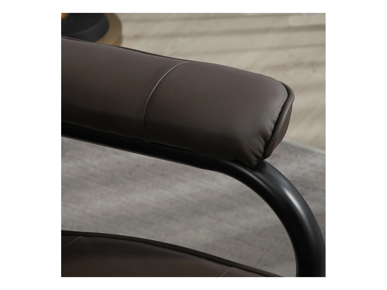 Sillón de masaje Spark Homcom 5 modos + reposapiés marrón 95x84x77cm