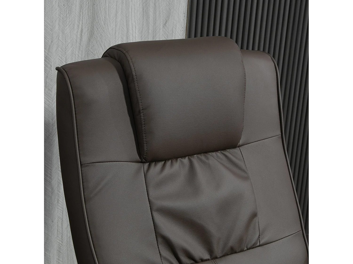 Poltrona de Massagem Elétrica Reclinável e Giratória com Controle Remoto e 10 Zonas de Massagem