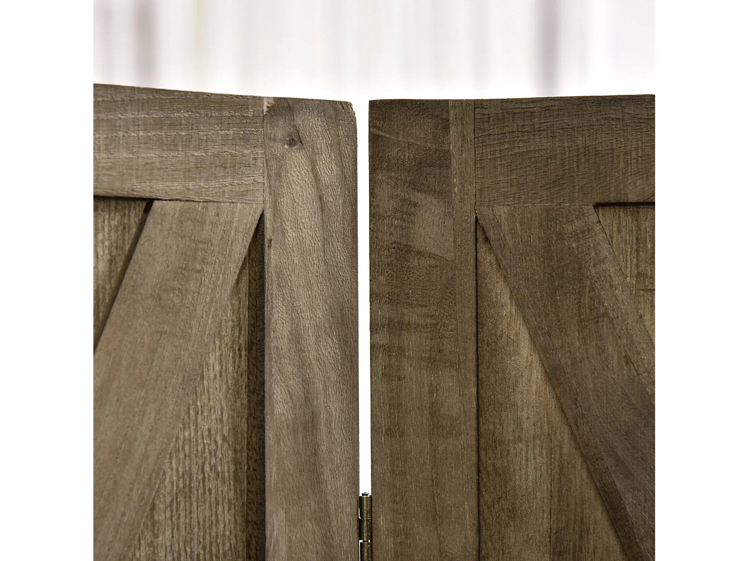 Biombo Dobrável de 4 Painéis em Madeira Paulownia para Separação de Ambientes - Elegância e Praticidade na Decoração