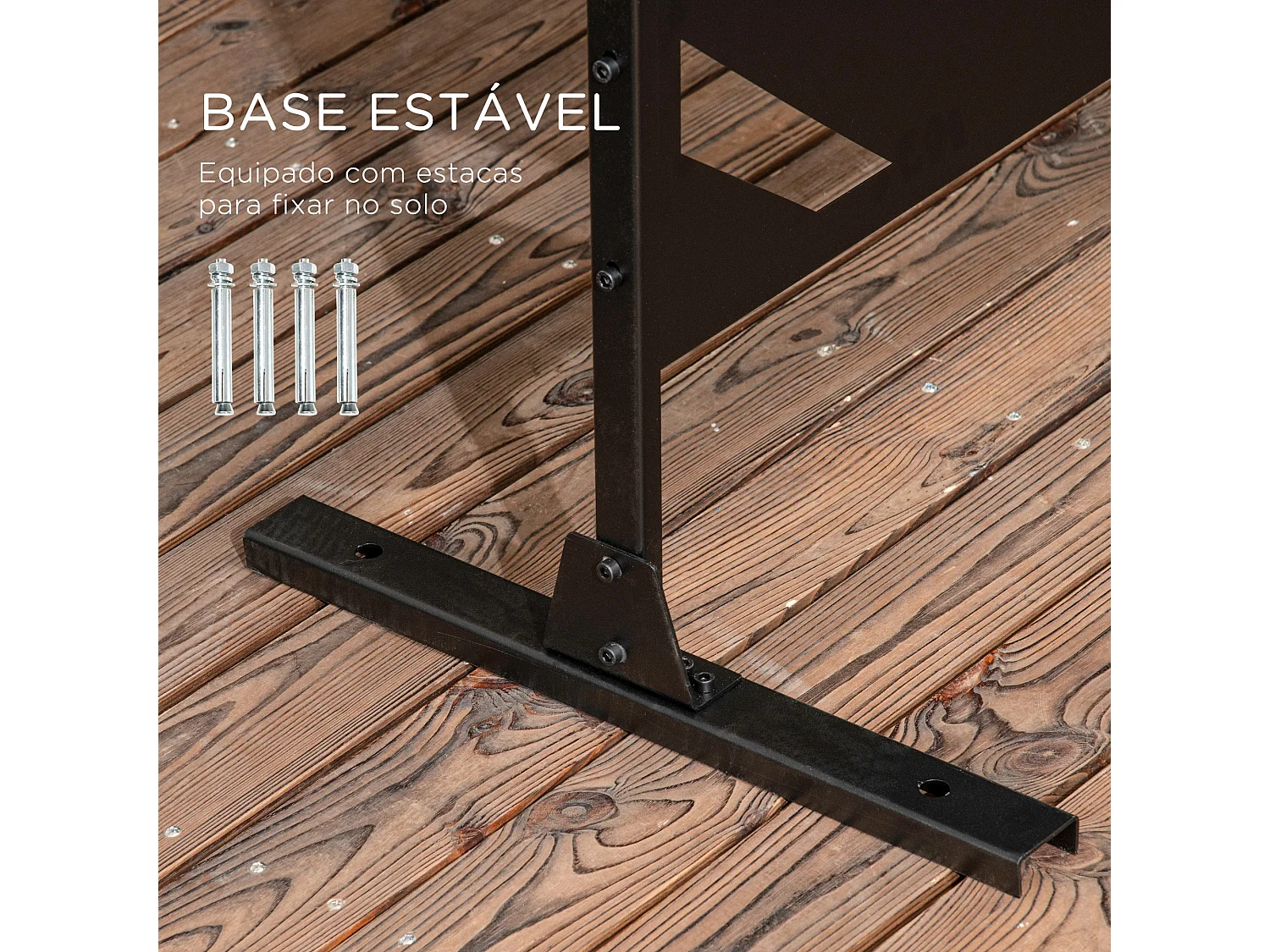 Biombo Decorativo de 3 Peças em Aço com Padrão de Folha de Bananeira para Jardim e Varanda 122x45x198 cm Preto