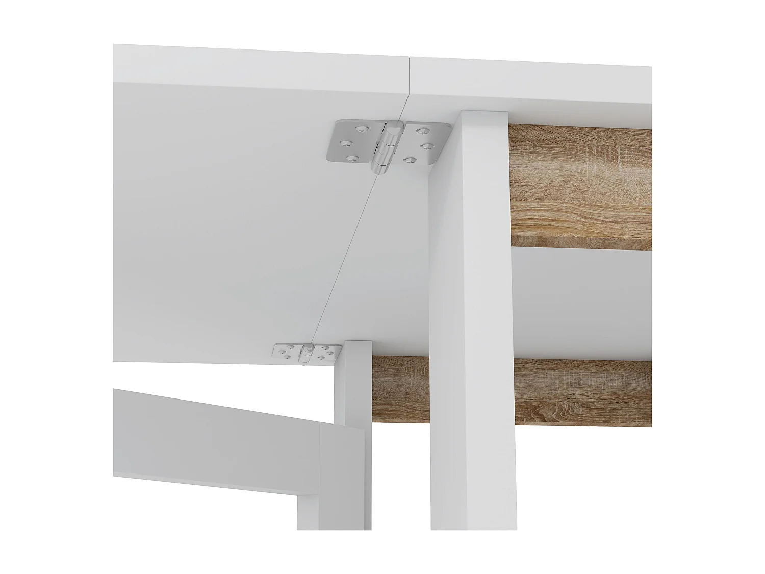 Table pliante avec poignées 120 x 60 x 75 cm - Blanche