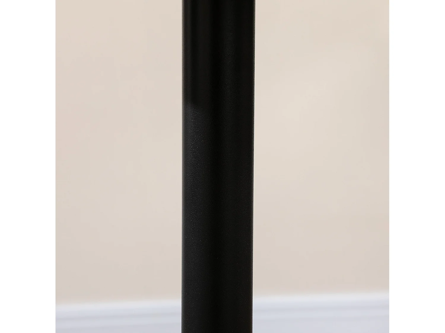 Mesa redonda Shungit Homcom 2 personas negro Ø70x75 cm