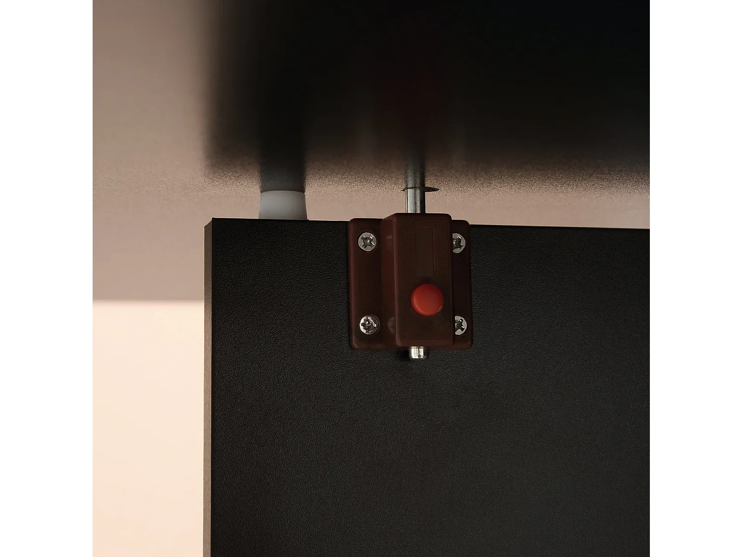 Mesa de Cozinha Dobrável Atman - Preto - Design Moderno e Funcional com 2 Prateleiras e Laterais Ajustáveis