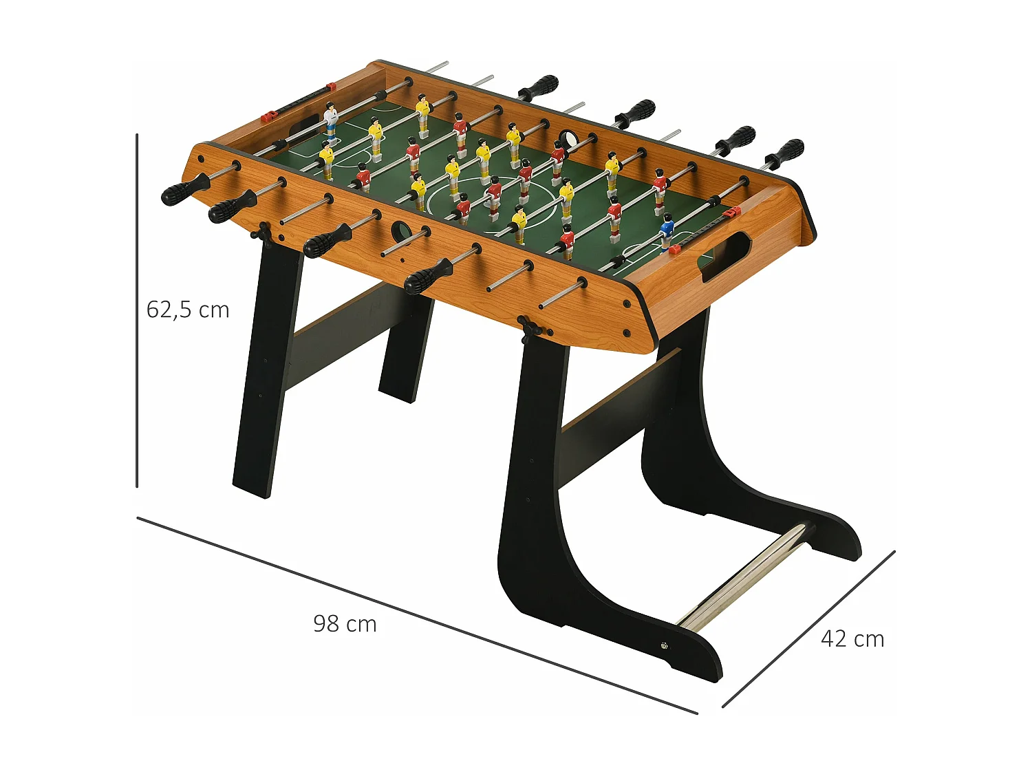 Mesa de Matraquilho Dobrável com 22 Jogadores - Diversão para Crianças e Adultos