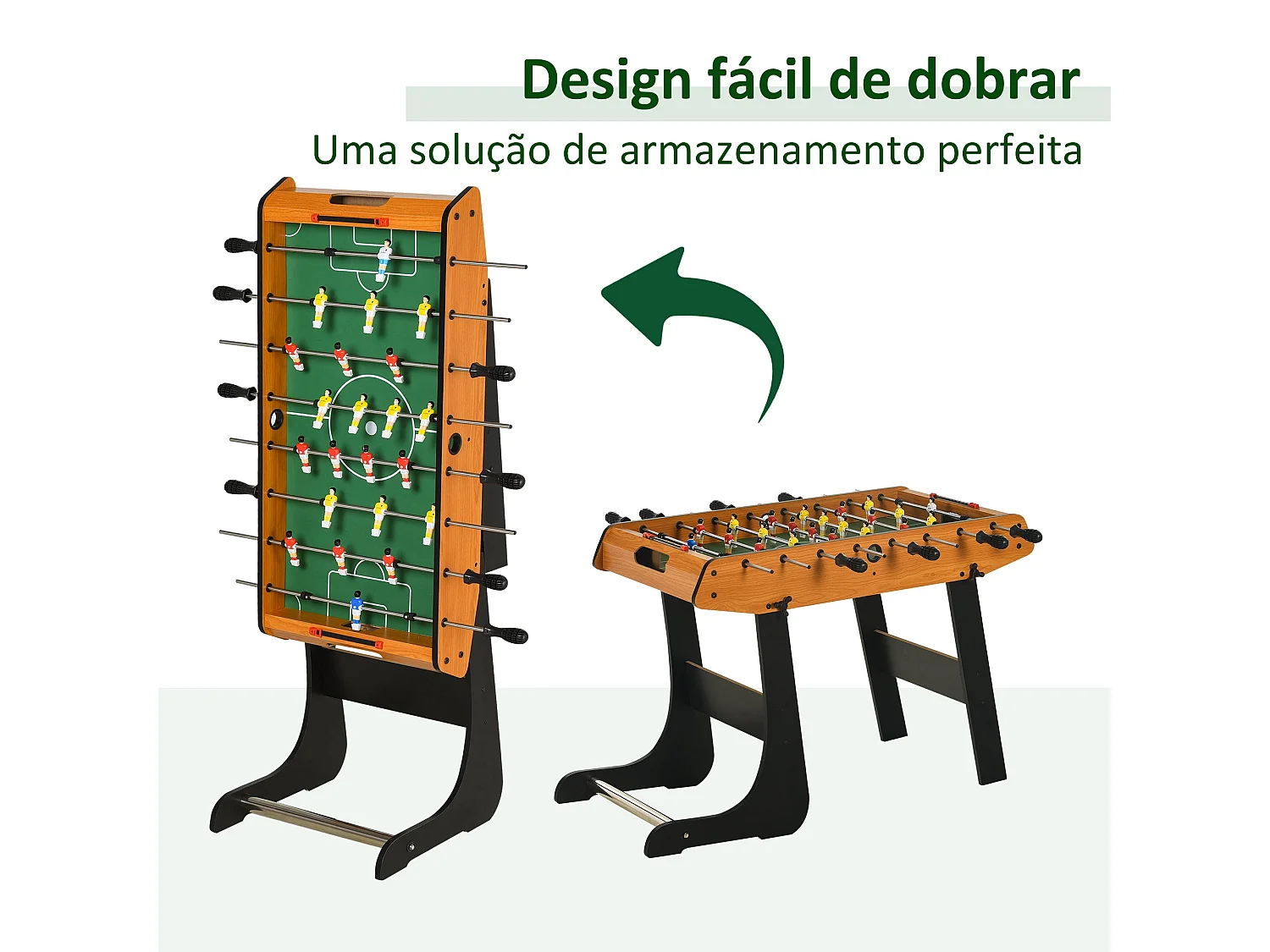 Mesa de Matraquilho Dobrável com 22 Jogadores - Diversão para Crianças e Adultos