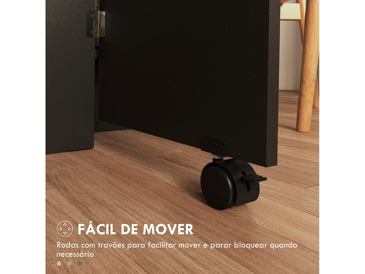 Mesa Dobrável de Cozinha "Rimma" com Rodas e Prateleiras – Ideal para Espaços Pequenos