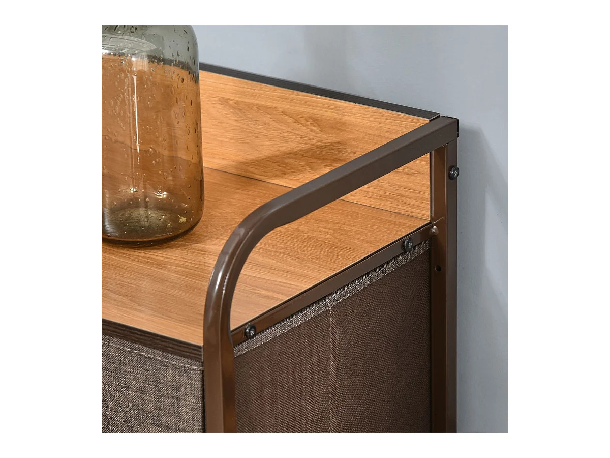 Cajonera Bolt Homcom 7 cajones de tela multicolor 78,5x80x29 cm