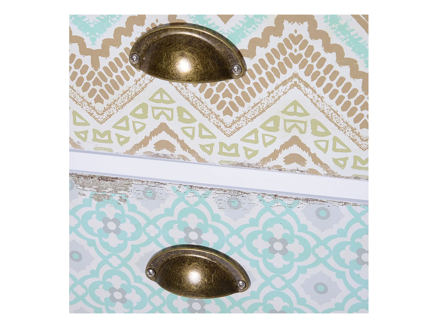 Cajonera Etnika Homcom 5 cajones multicolor 97,5x46x34 cm