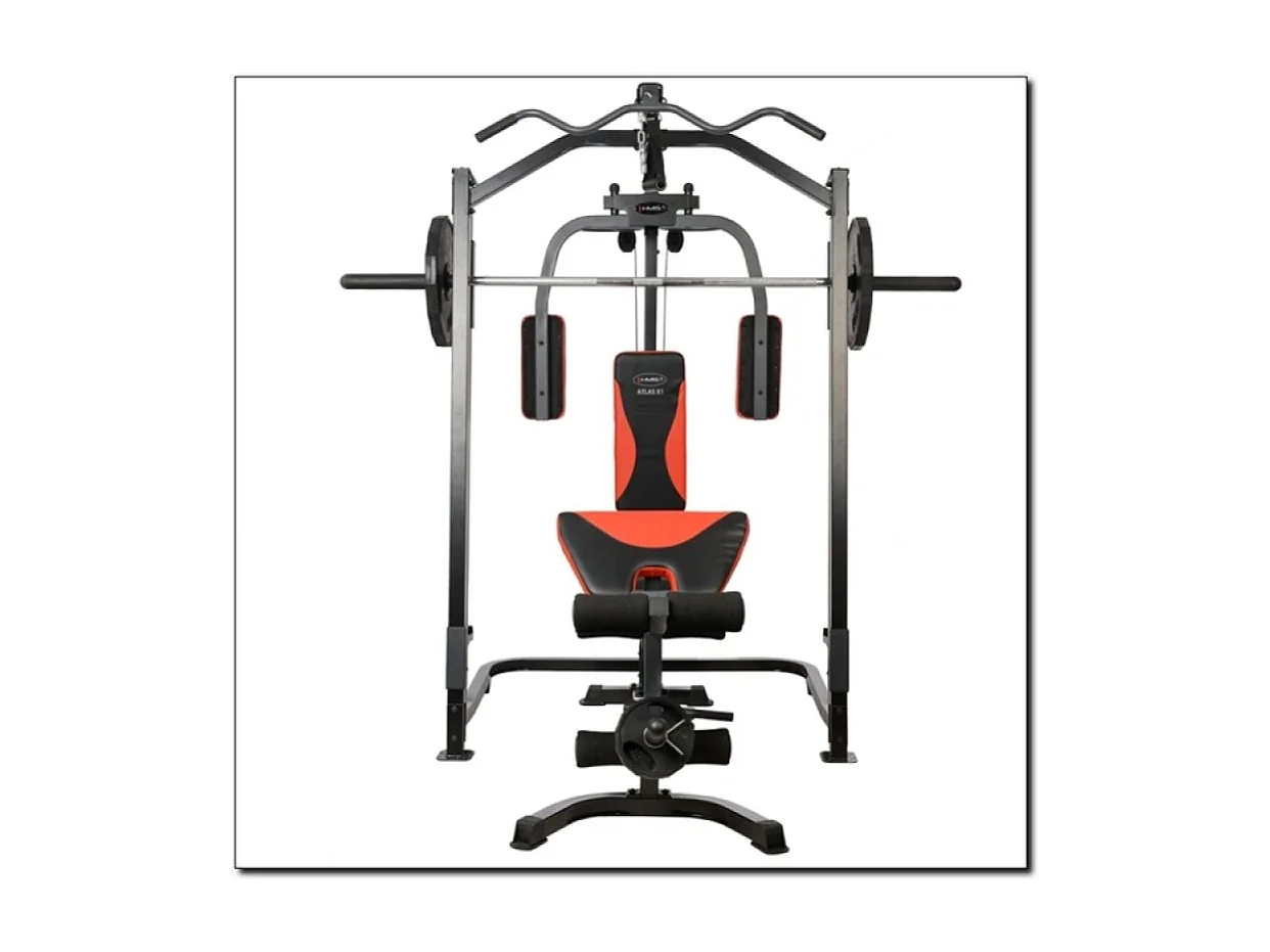 Máquina de Musculação Atlas X1 HMS 17-51-001 para Treino Completo