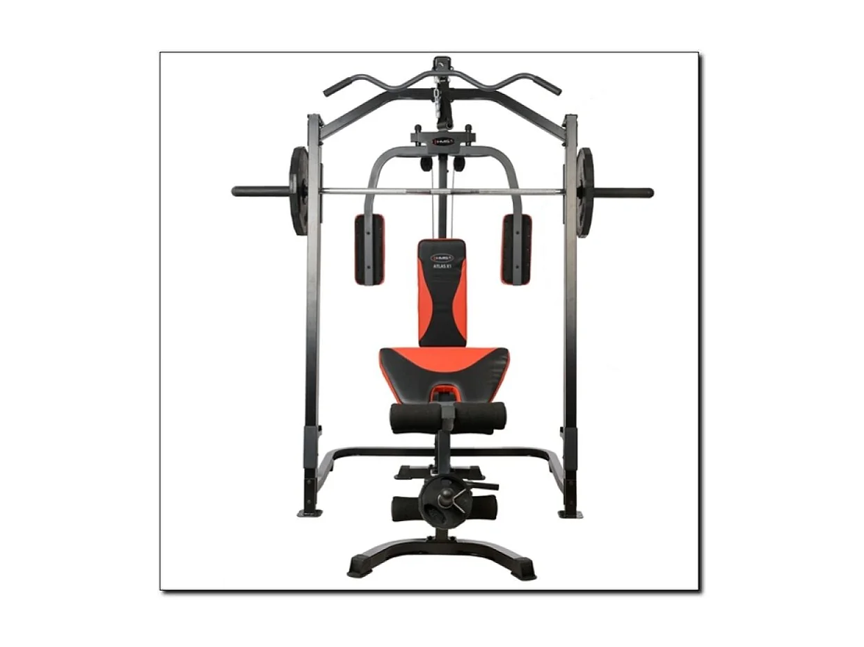 Máquina de Musculação Atlas X1 HMS 17-51-001 para Treino Completo