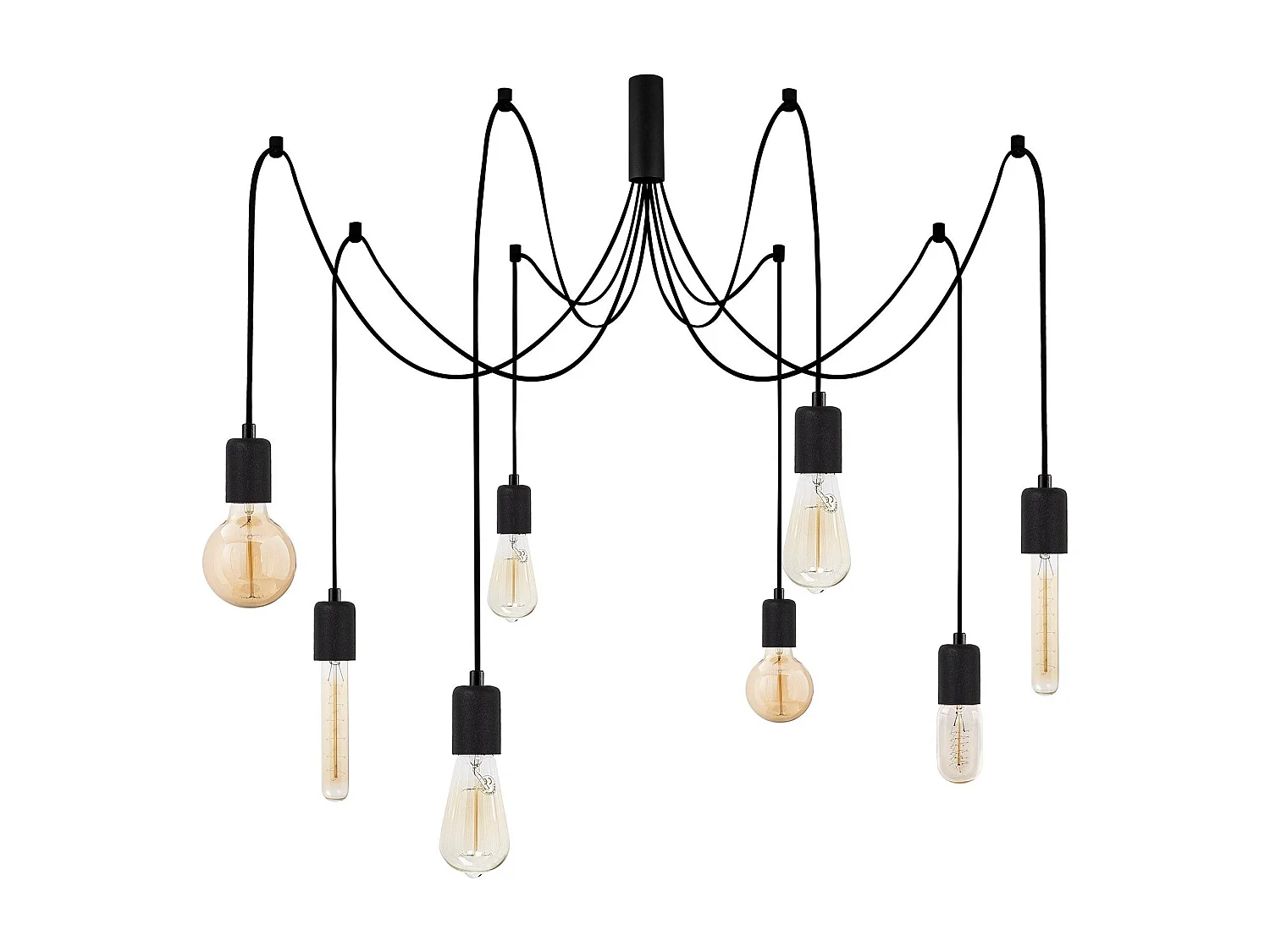 Candeeiro Preto Elegante Kabluni MR 929 com Altura Ajustável