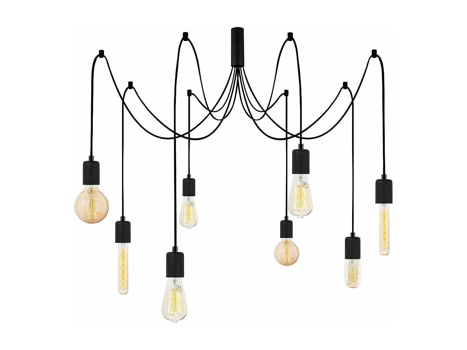 Candeeiro Preto Elegante Kabluni MR 929 com Altura Ajustável