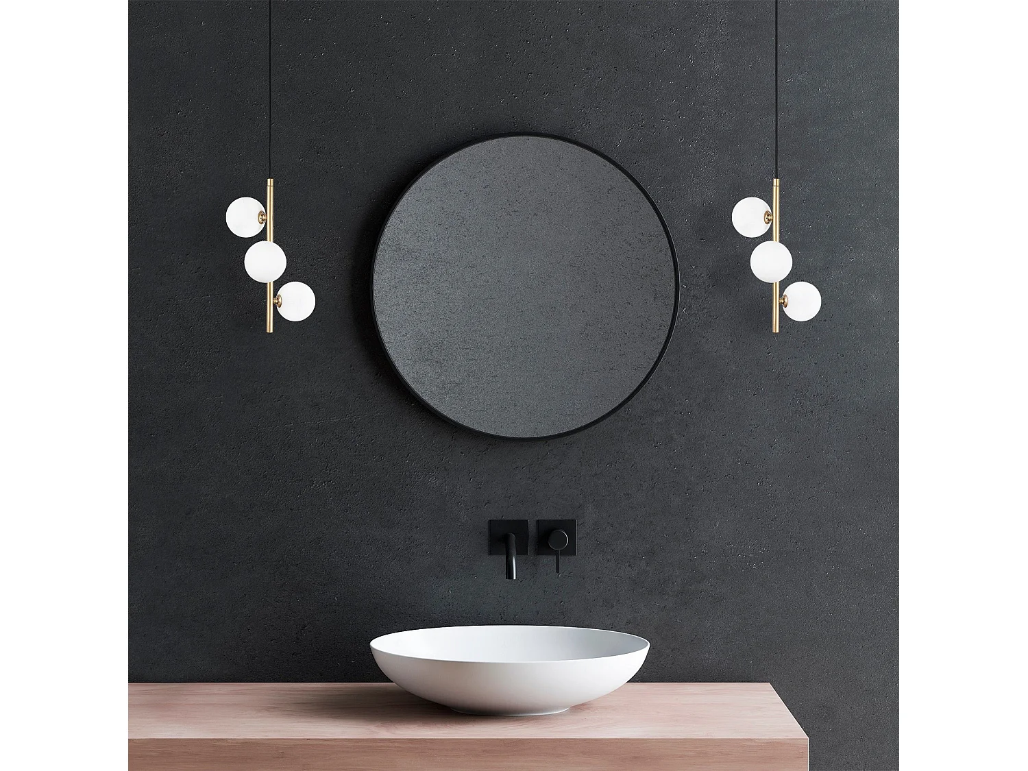 Candeeiro Suspenso Domino Dourado com Tampa de Vidro – Estilo Escandinavo Moderno