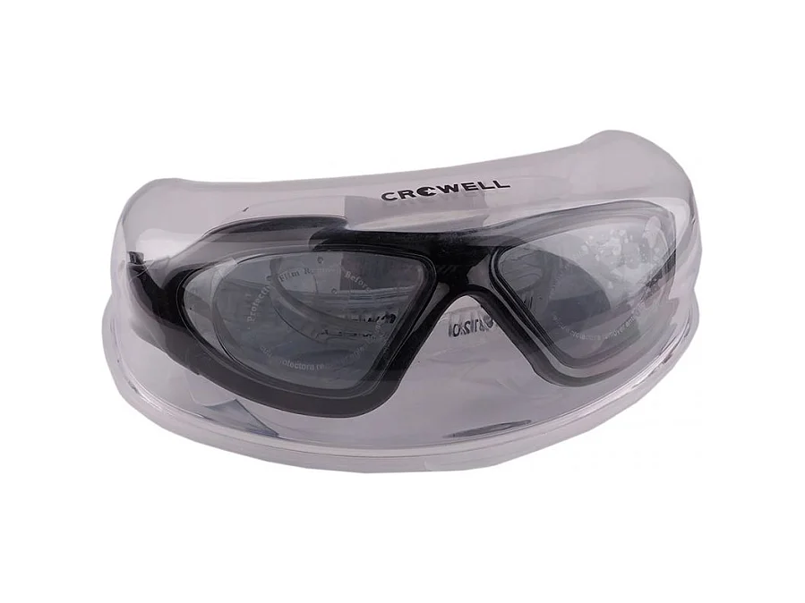 Óculos de Natação Crowell Idol 8120 Brancos e Pretos para Adultos e Adolescentes