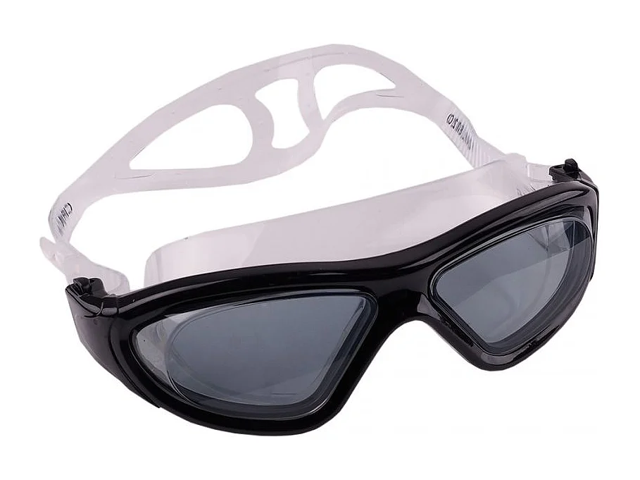 Óculos de Natação Crowell Idol 8120 Brancos e Pretos para Adultos e Adolescentes