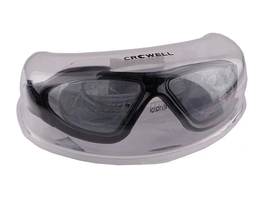 Óculos de Natação Crowell Idol 8120 Brancos e Pretos para Adultos e Adolescentes