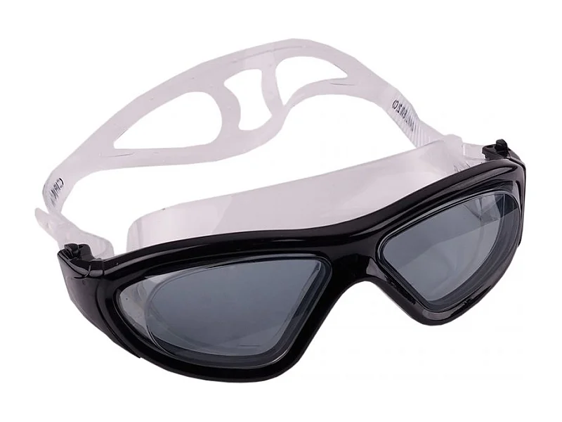 Óculos de Natação Crowell Idol 8120 Brancos e Pretos para Adultos e Adolescentes