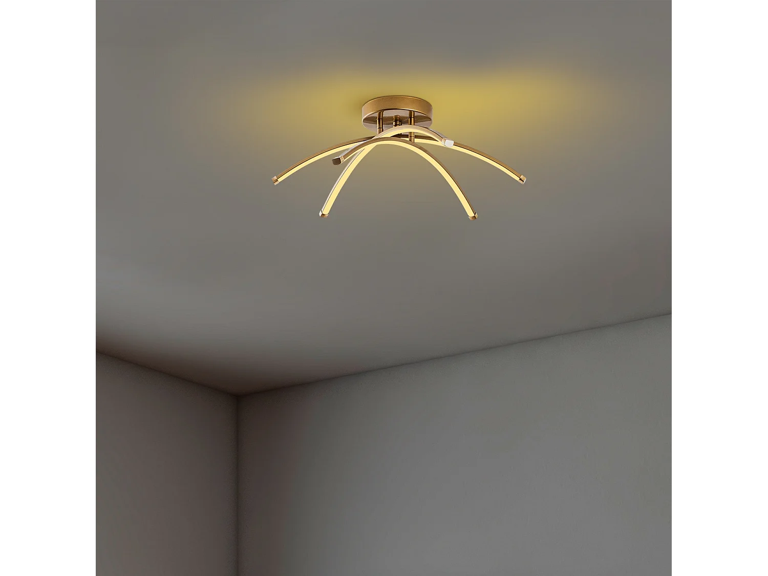 Candeeiro Dourado Ledbanana - Elegância e Sofisticação para o Seu Espaço