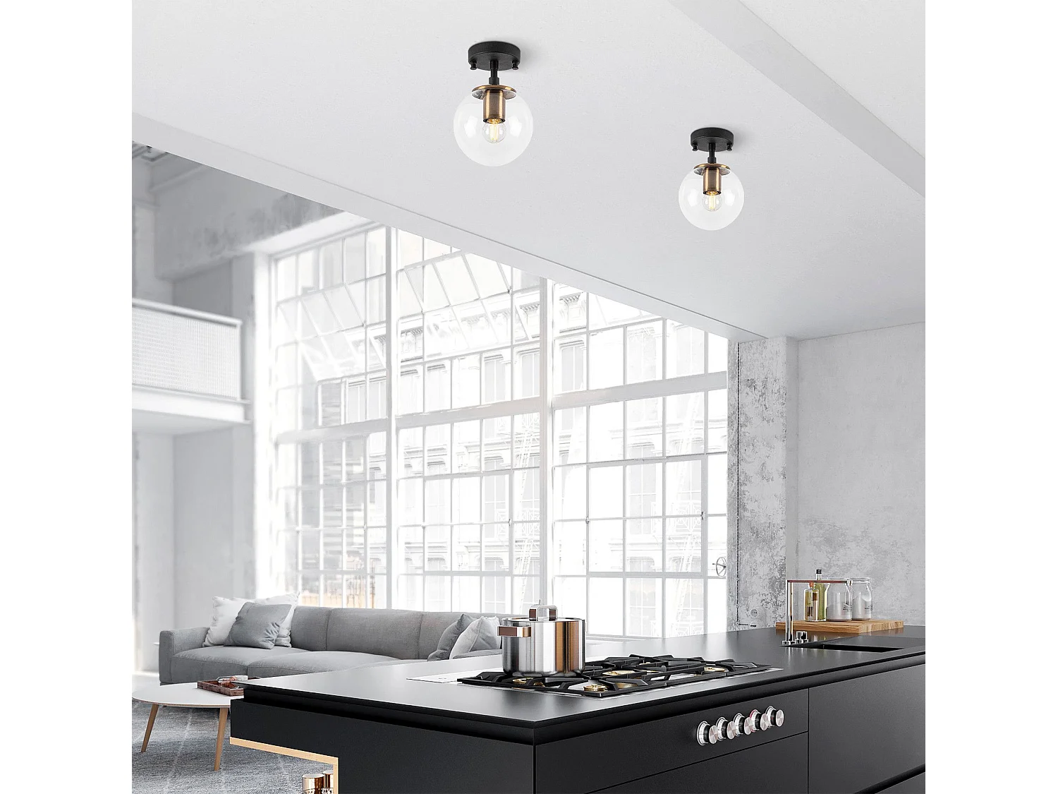 Candeeiro Preto Antigo Atmaca 10205 - Elegância e Sofisticação para Seu Espaço