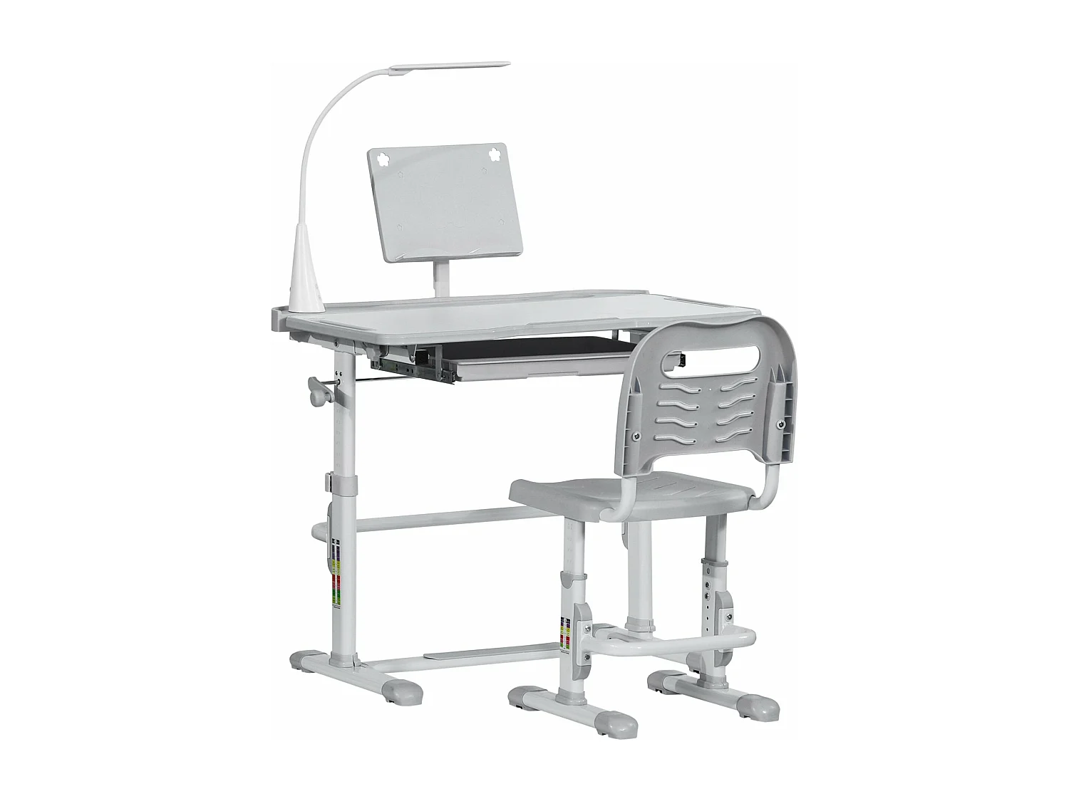 Secretária de Canto Moderna Luleå em Branco - 80x49 cm, Ideal para Estudo e Trabalho